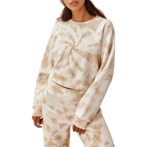 💕REFORMATION💕 Hunter Sweatshirt ~ Clay Tornado Tie Dye Size Small S NWT - Picture 2 of 14